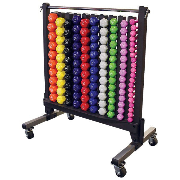 Body Solid 50 Pair Neoprene Dumbbell Set with Rack