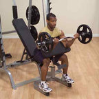 Body-Solid GS348QP4 Smith System + 500 lb Rubber Coated Weight Set