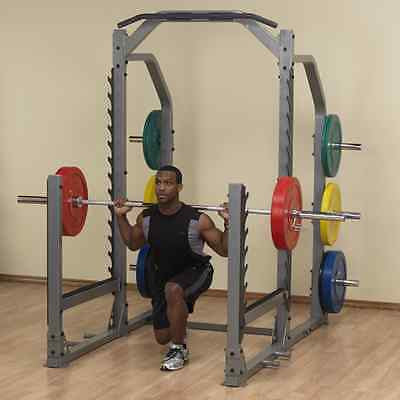 KIT Body-Solid SMR1000 Multi Squat Rack w/ GFID71 bench | OB86PBS | 260lb plates