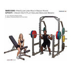 Body-Solid SMR1000 multi squat rack kit with GFID71 bench and 260 lb plates