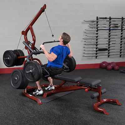 Body-Solid GLGS100P4 Corner Leverage Gym Pack + 355 lbs Rubber Grip Plates