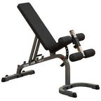 Body Solid GPR378 Power Rack with GFID31 Bench, 500lb. Weight Set