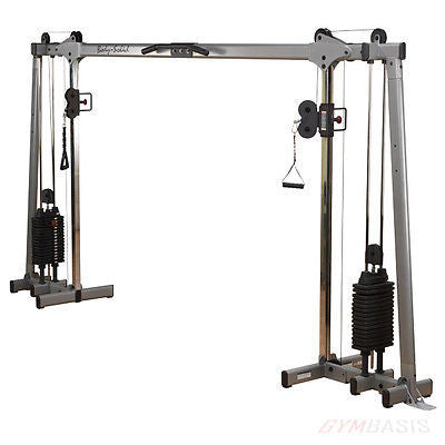 Body-Solid Set: GDCC250 Crossover | GLPH1100 Leg Press Hack Squat | GS348Q Smith