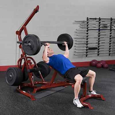 Body-Solid GLGS100P4 Corner Leverage Gym Pack + 355 lbs Rubber Grip Plates
