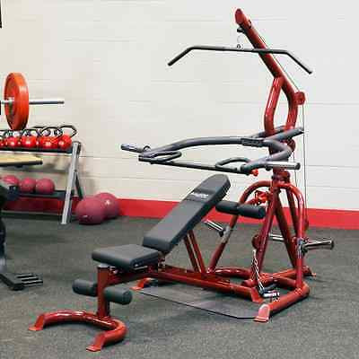 Body-Solid GLGS100P4 Corner Leverage Gym Pack w/ Cast Iron Weight Plates