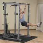 Body Solid GPR378 Pro Power Rack + 200 Lb. Weight Olympic Set