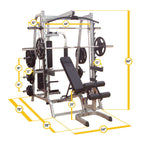 Body-Solid GS348QP4 Series 7 Smith Machine Gym with 210 LB. Stack