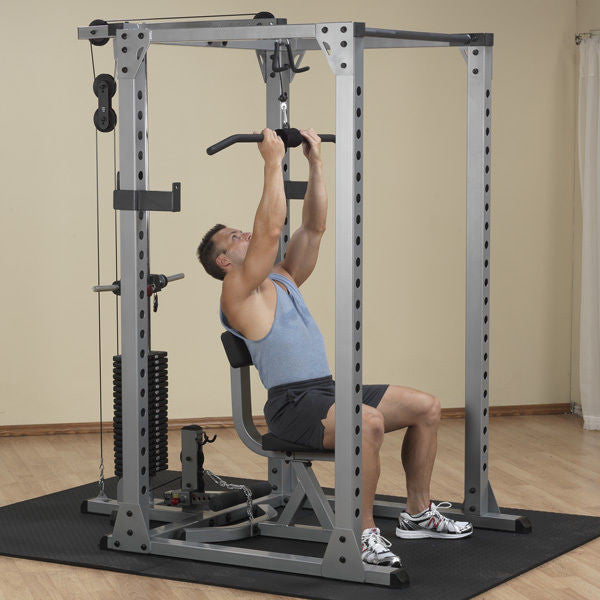 Body-Solid GPR378 Power Rack w/ GLA378 Lat Attach
