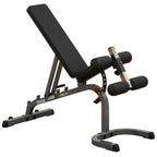 Body Solid GPR378 Power Rack w/ Bench, 300lb Weight Set, Dip Attach, Lat Attach