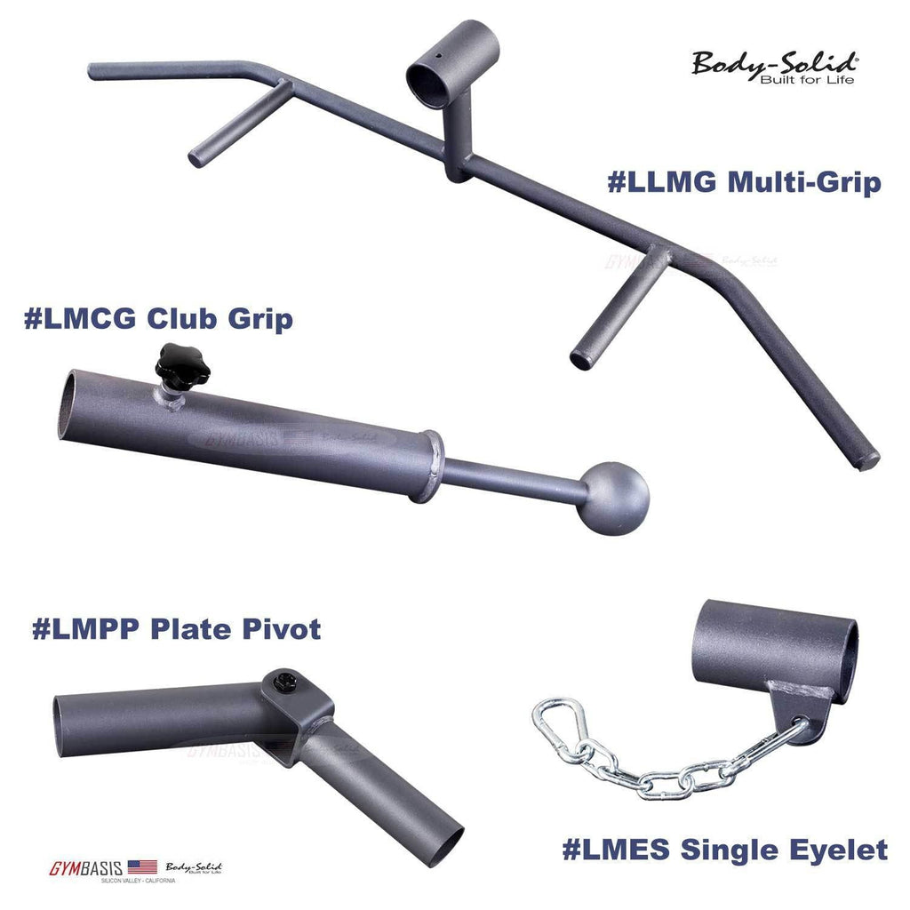 Landmine package: Multigrip LMMG, Eyelet LMSE, Club Grip LMCG, Plate Pivot LMPP