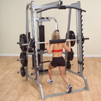 Body-Solid GS348QP4 Smith Gym System Fully Equipped + 500lb Weight Set