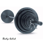 Body Solid GFID31 FID Bench + PPR200 Power Rack + 300 Lb. Weight Olympic Set