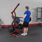 Body-Solid GLGS100P4 Corner Leverage Gym Pack + 255 lbs Rubber Grip Plates