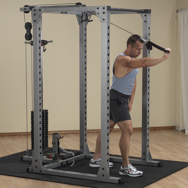 Body-Solid GPR378 Power Rack w/ GLA378 Lat Attach