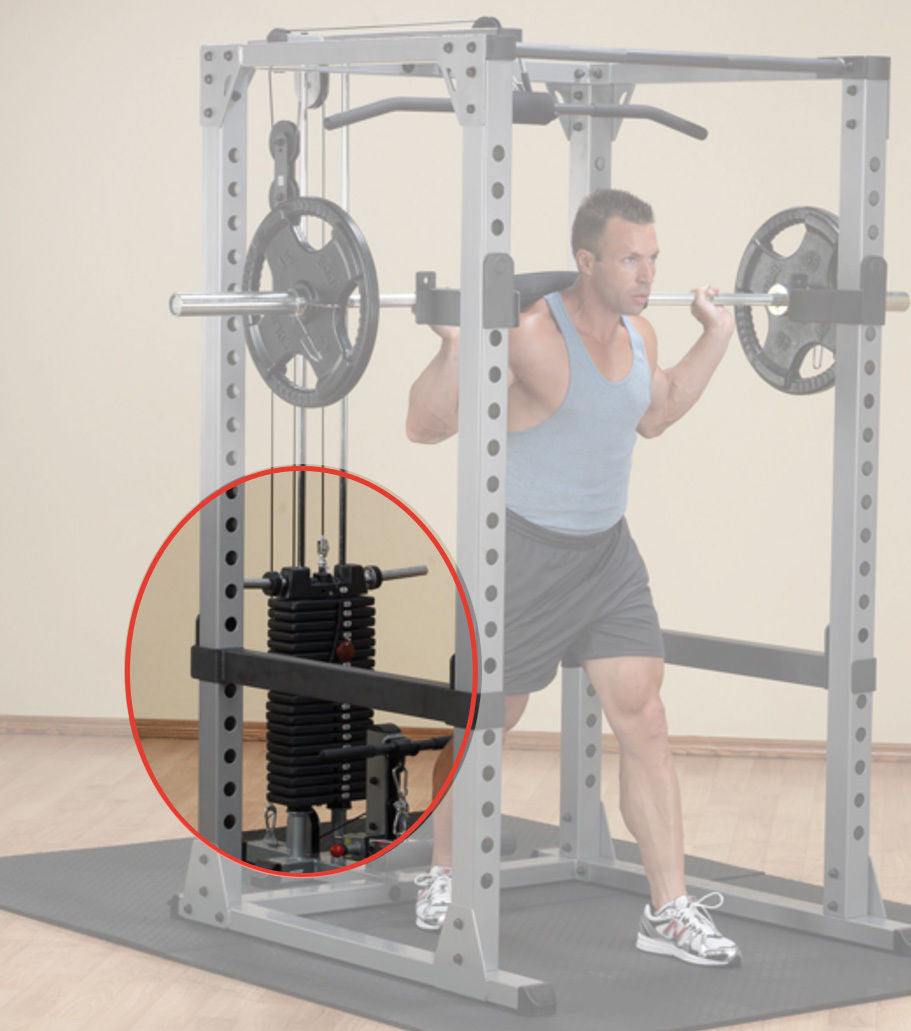 SP200 Body-Solid 200 lb Weight Stack Option for GLA378 Lat Attachment