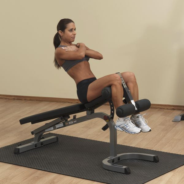 Body Solid GFID31 FID Bench + PPR200 Power Rack + 200 Lb. Weight Olympic Set
