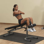 Body Solid GFID31 FID Bench + PPR200 Power Rack + 200 Lb. Weight Olympic Set