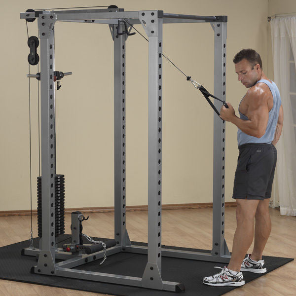 Body-Solid GPR378 Power Rack w/ GLA378 Lat Attach