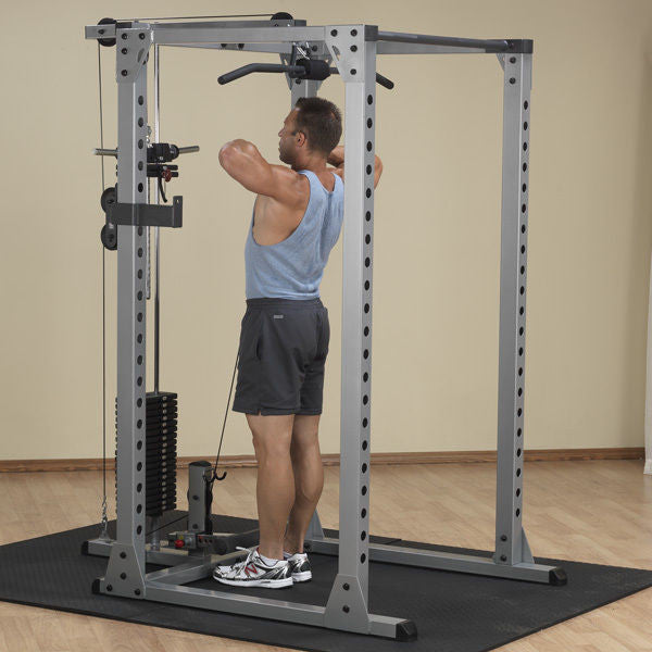 Body-Solid GPR378 Power Rack w/ GLA378 Lat Attach