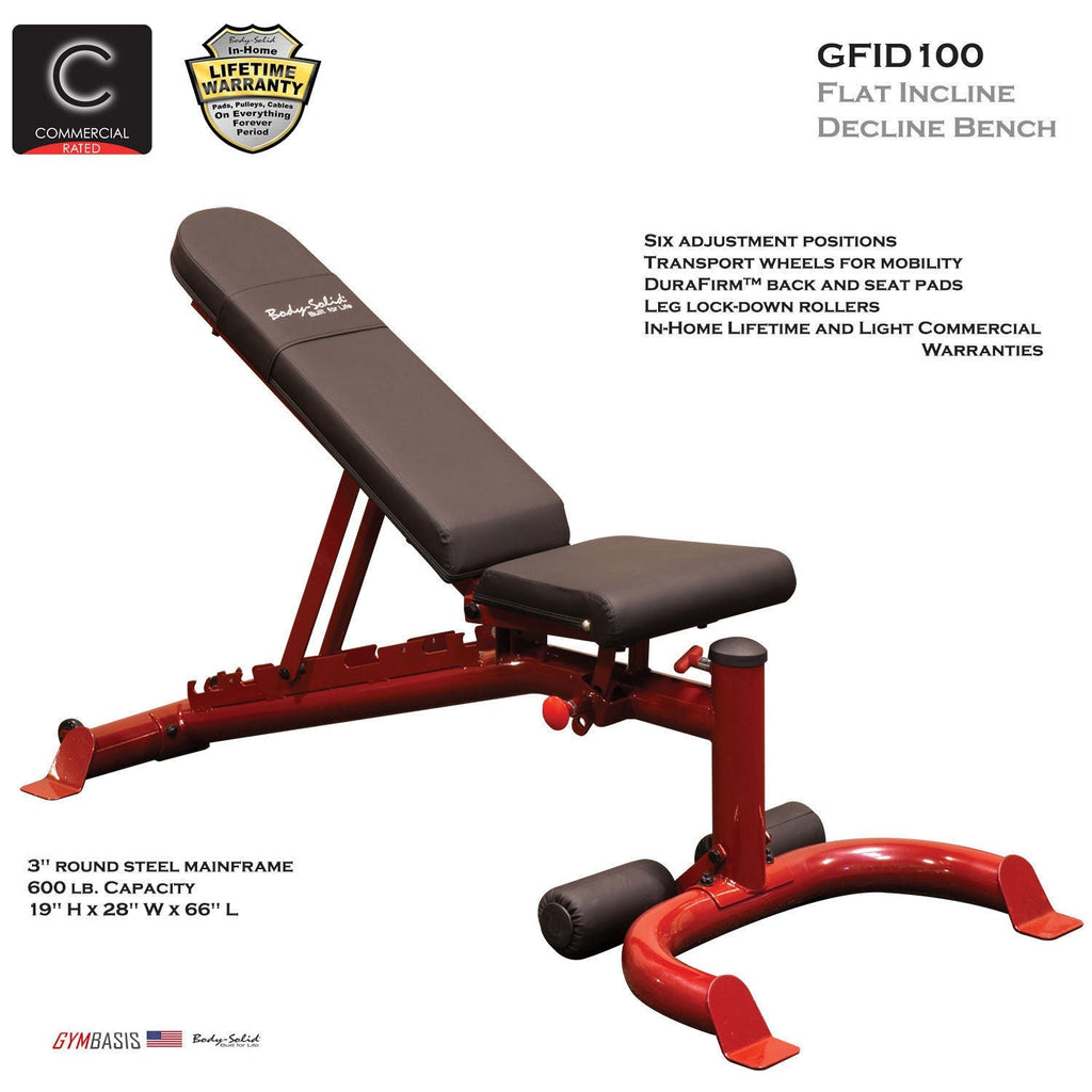 Body-Solid GLGS100P4 Corner Leverage Gym Pack + 255 lbs Rubber Grip Plates