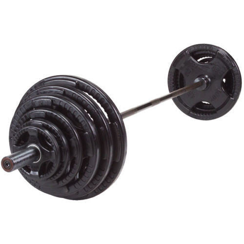 Body-Solid SDIB370 Olympic Bench Rack + 300 lb Rubber Coated Weight Set