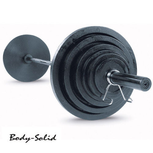 Body Solid GPR378 Power Rack w/ Bench, 300lb Weight Set, Dip Attach, Lat Attach