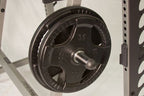 Body-Solid SDIB370 Olympic Bench Rack + 300 lb Rubber Coated Weight Set