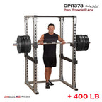 Body-Solid GPR378 Pro Power Rack with 400 lb Olympic weight set