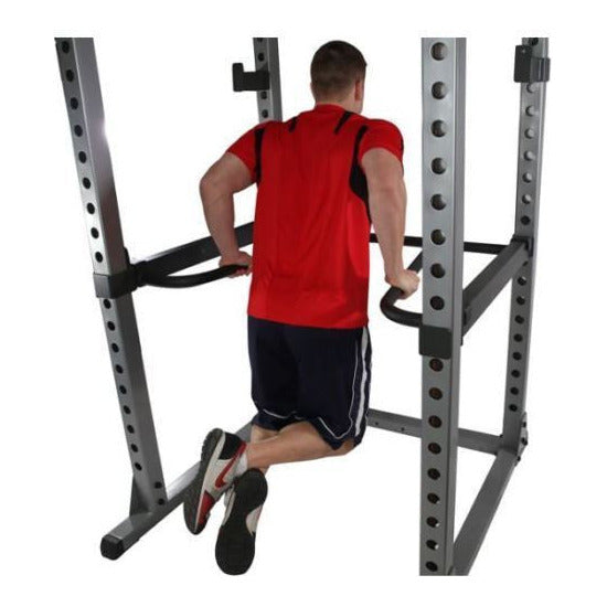 Body Solid GPR378 Power Rack w/ Bench, 300lb Weight Set, Dip Attach, Lat Attach