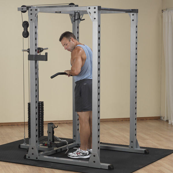 Body-Solid GPR378 Power Rack w/ GLA378 Lat Attach