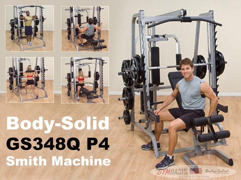Body-Solid GS348QP4 Series 7 Smith machine gym with 210 lb stack