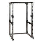 Body Solid GPR378 Power Rack with Heavy GFID71 Bench, 500lb. Weight Set