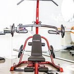 Body-Solid GLGS100P4 Corner Leverage Package with Bench and Rubber Grip Plates