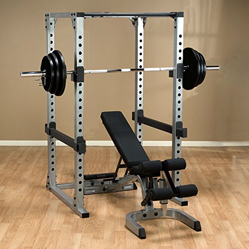 Body-Solid GPR378 power rack package with bench and 300 lb weight set