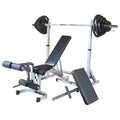 Powerline PSSPACK2 squat rack package with weights