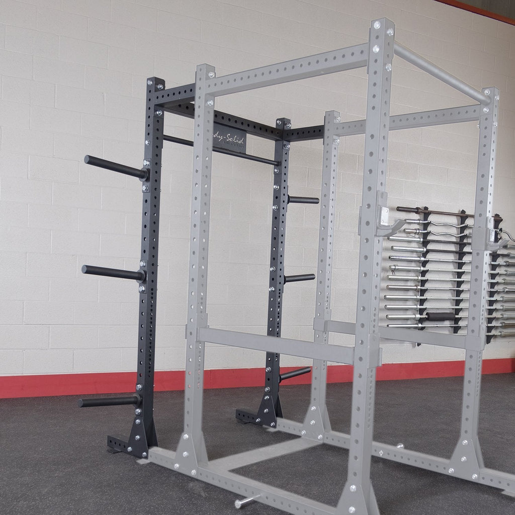 Body-Solid Power Rack SPR1000 and the rear Rack Extension with SFID425 Package - SPR1000BackP5