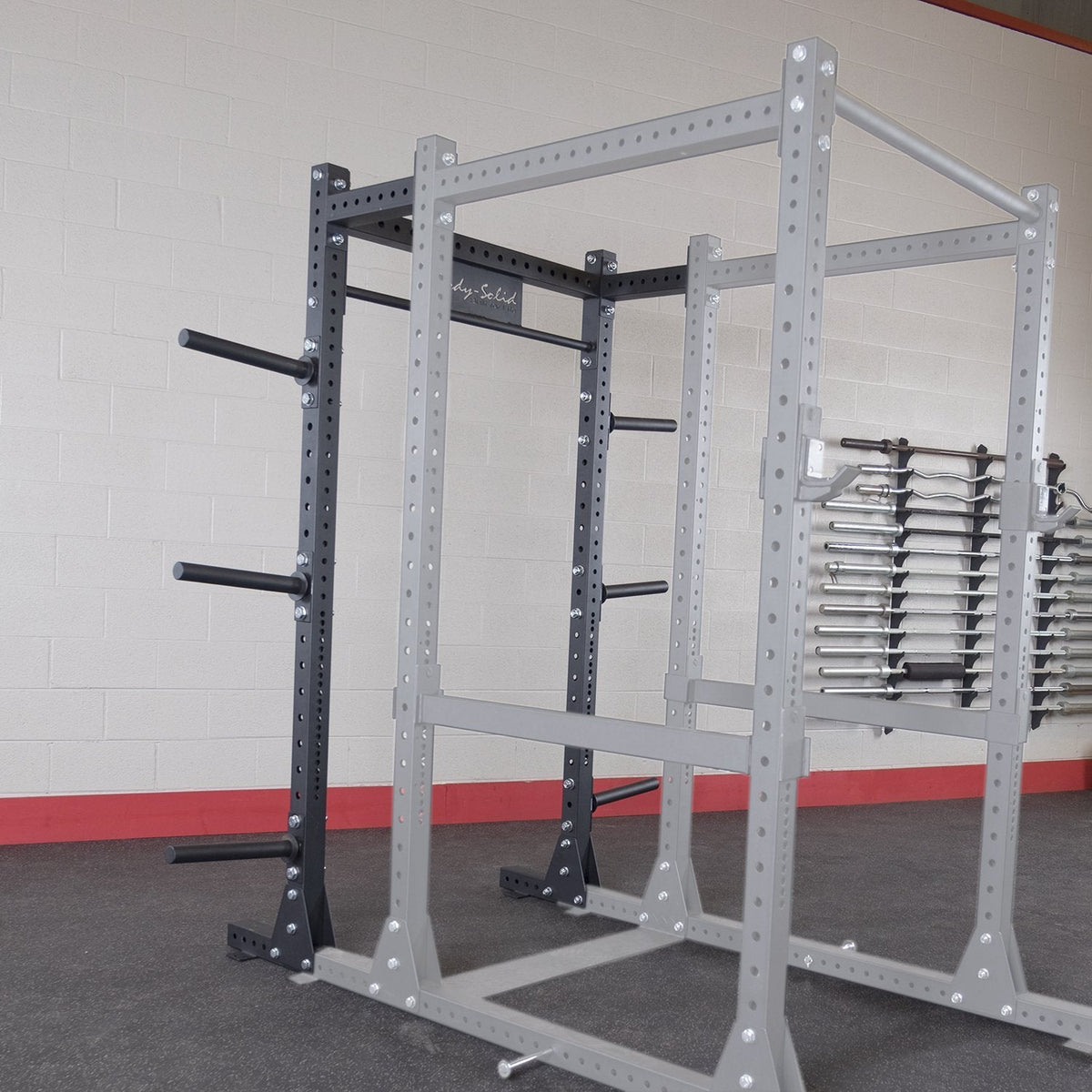Body-Solid Power Rack SPR1000 and the rear Rack Extension with SFID425 Package - SPR1000BackP5