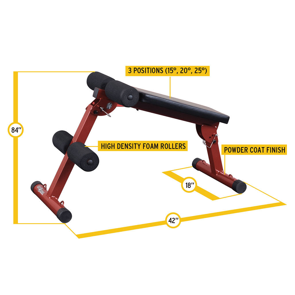 Body-Solid Best Fitness BFAB10B Ab Crunch Bench, view 3
