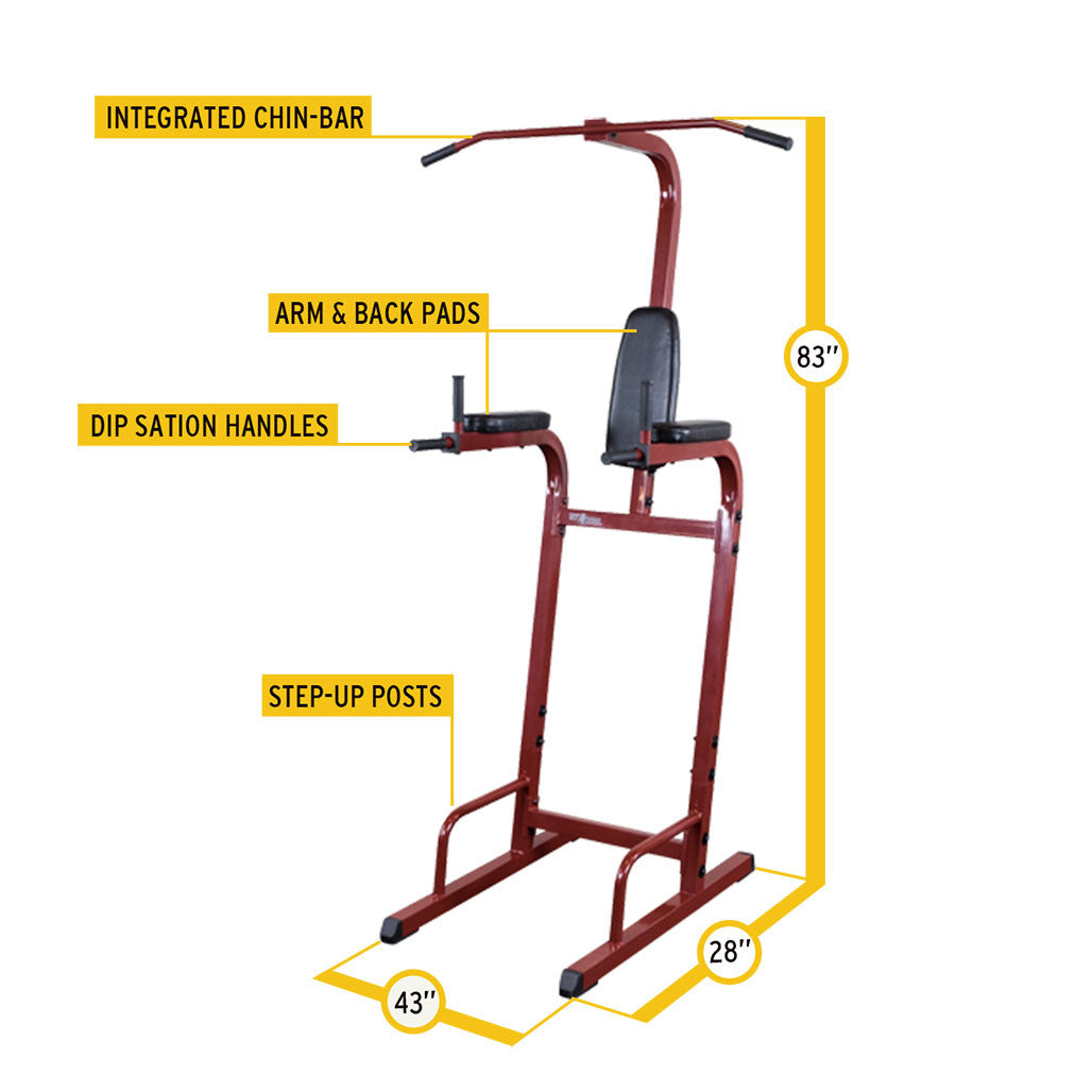 Body-Solid BFVK10B Best Fitness Vertical knee raise, view 2