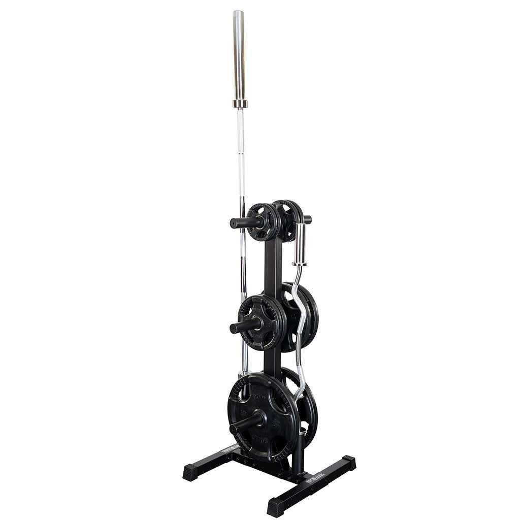 Body-Solid BFWT10B Best Fitness Oly Plate Tree and Bar Holder, view 3