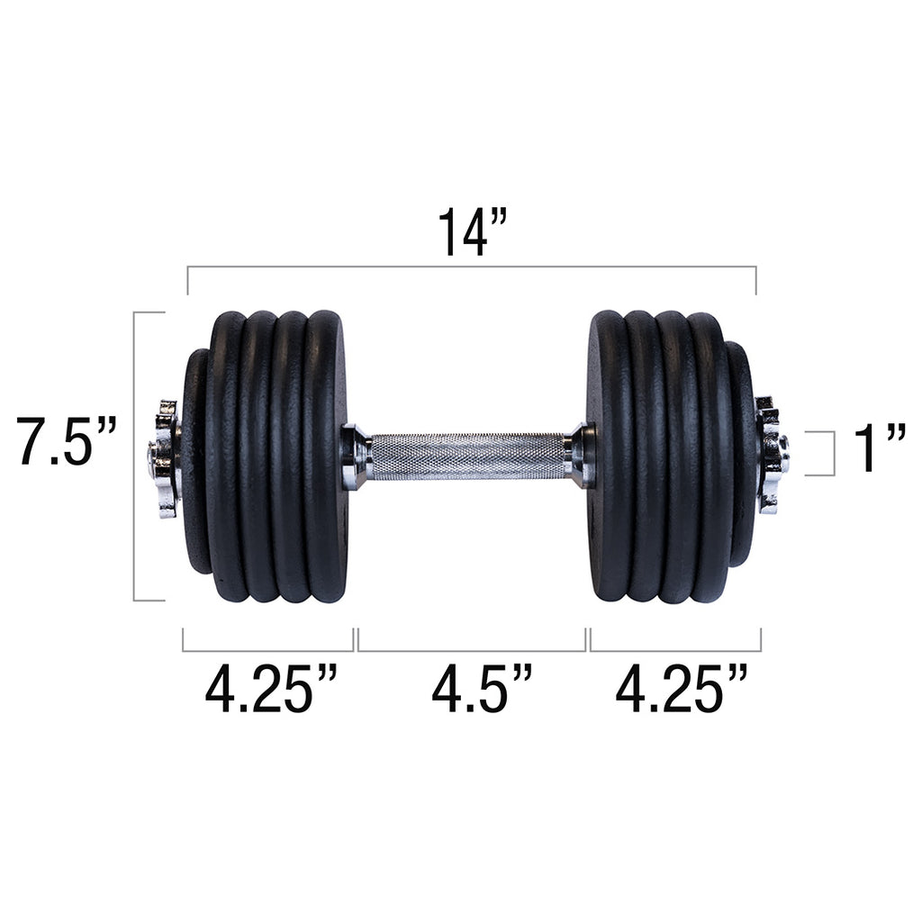 Body-Solid BSTADBPR Adj DB Pair 48.7lbs each, Includes 2 each SDA14T, 16 x RPB5, 4 x RPB2.5, view 13