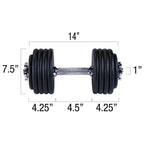 Body-Solid BSTADBPR Adj DB Pair 48.7lbs each, Includes 2 each SDA14T, 16 x RPB5, 4 x RPB2.5, view 13