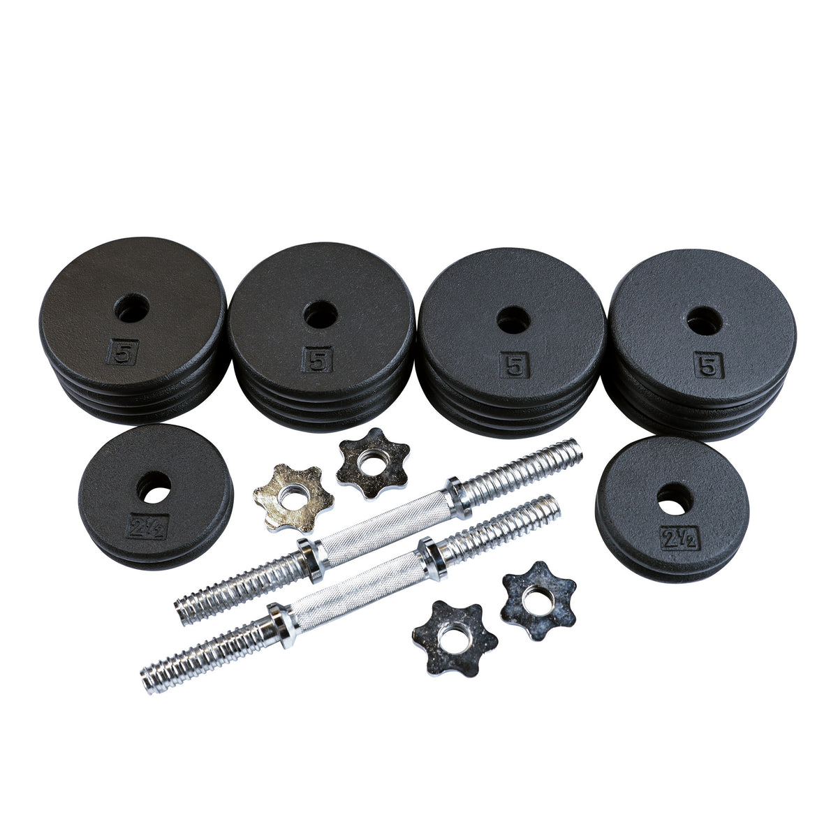 Body-Solid BSTADBPR Adj DB Pair 48.7lbs each, Includes 2 each SDA14T, 16 x RPB5, 4 x RPB2.5, view 14