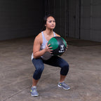Body-Solid BSTMB10 10 lb Blue, Black Medicine Ball, view 3