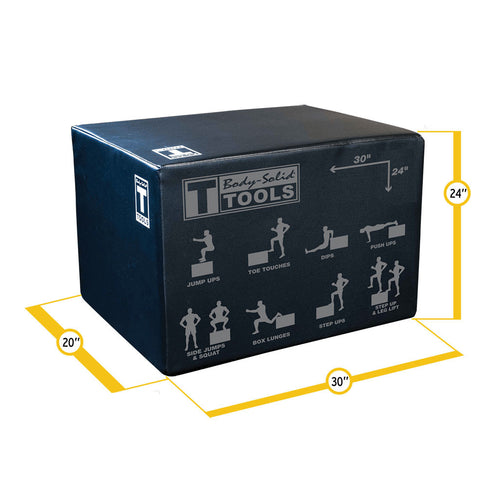 Body-Solid BSTSPBOX 3 Way Soft Plyo Box, 20", 24", 30", view 2