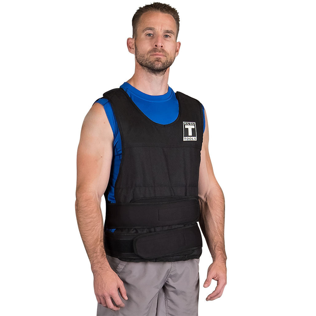 Body-Solid BSTWVP20 Premium Adjustable Weighted Vest, 20 lb, view 2