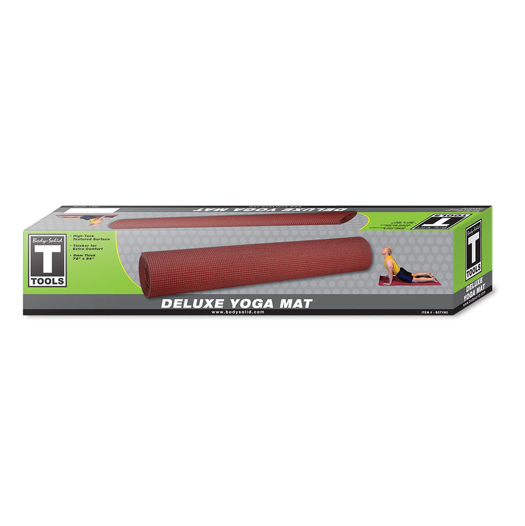 Body-Solid BSTYM5 Yoga Mat Red, 5mm, view 2