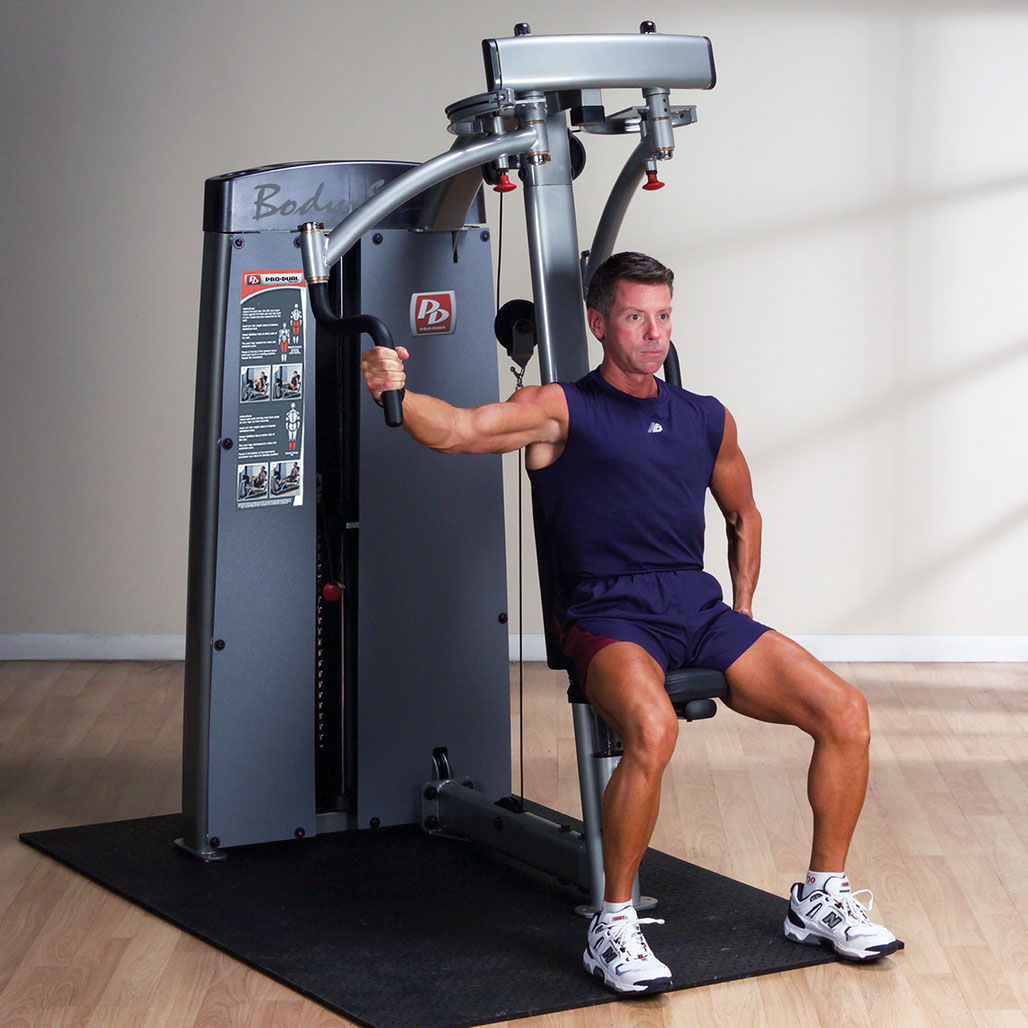 Body-Solid Pro ClubLine ProDual Pec Fly / Rear Delt Machine, Freestanding (DPECSF), view 3