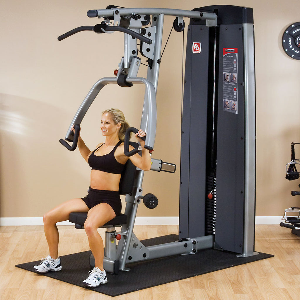 Body-Solid Pro ClubLine ProDual Press / Lat Machine, Freestanding (DPLSSF), view 4