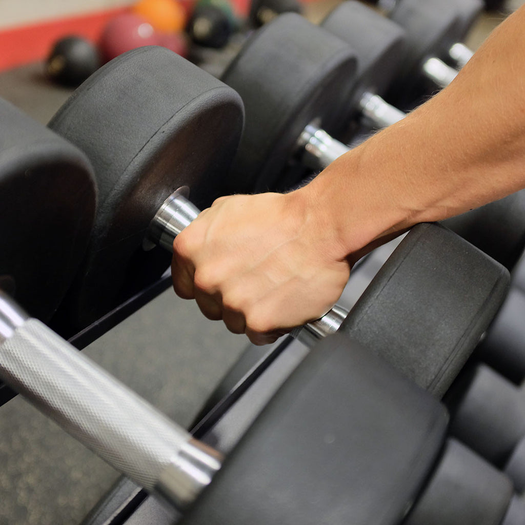 Body-Solid SDP60 Rubber Round Dumbbells 60 lb (Pair), view 2